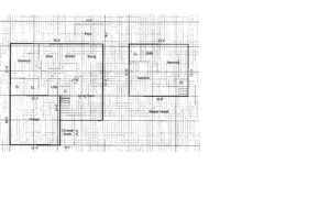 A drawing of the floor plan for a house.