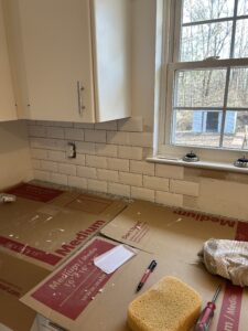 closeup shot of cut boards on the countertop